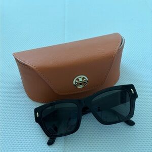 Tory Burch Black Sunglasses with Brown Case